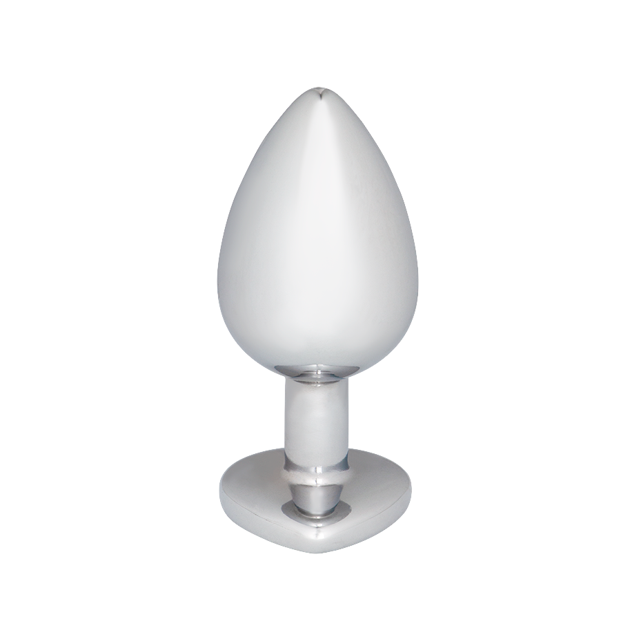 Plug Anal Corazón Gema Roja Talla M